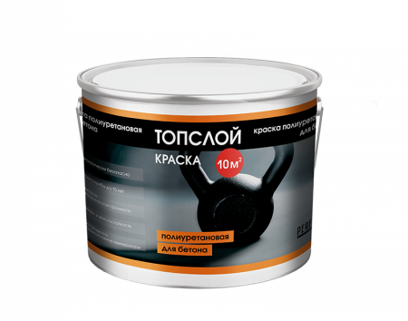 Краска полиуретановая для бетона Топслой Краска, 3 кг