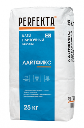Клей плиточный базовый Лайтфикс C0, 25 кг