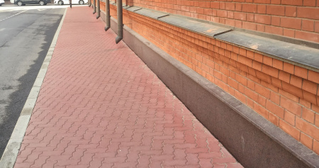 Тротуарная плитка Волна, Серый, h=60 мм