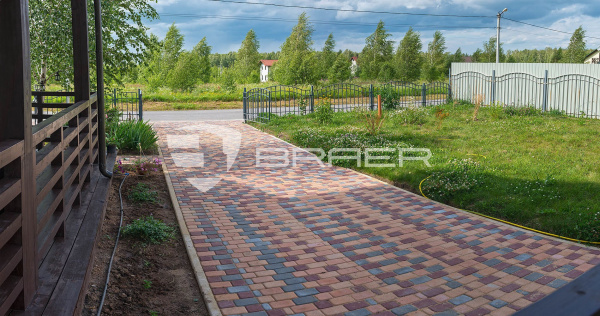 Тротуарная плитка Классико, Медовый, h=60 мм