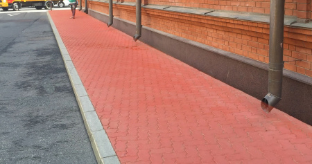 Тротуарная плитка Волна, Серый, h=60 мм