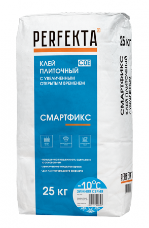 Клей плиточный с увеличенным открытым временем Смартфикс C0 E Зимняя серия, 25 кг
