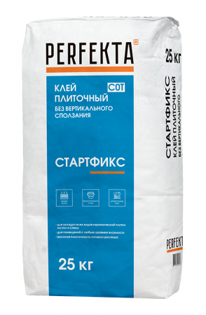 Клей плиточный без вертикального сползания Стартфикс C0 T, 25 кг