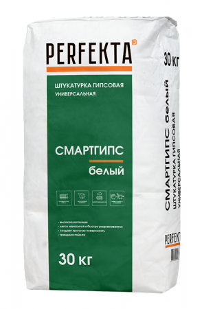 Штукатурка гипсовая универсальная Смартгипс белый, 30 кг