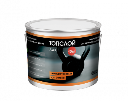 Лак-пропитка полиуретановый для бетона Топслой Лак, 3 кг