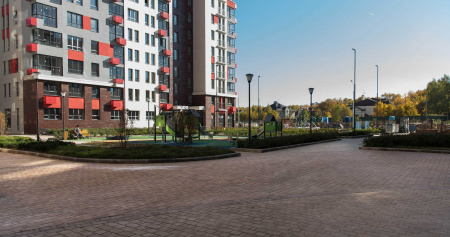 Тротуарная плитка Старый город "Ландхаус", Color Mix "Эверест", h=80 мм
